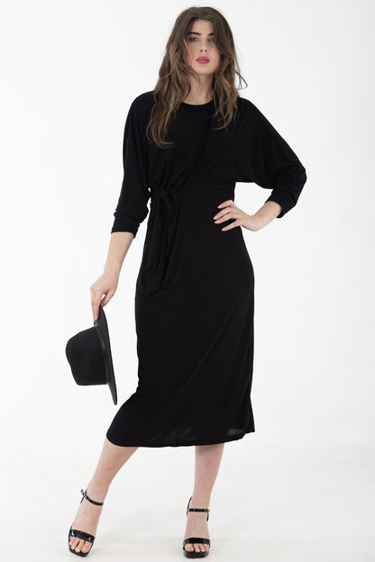 Bon Bon Knot Dress | Black