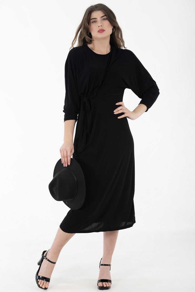 Bon Bon Knot Dress | Black