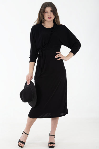 Bon Bon Knot Dress | Black