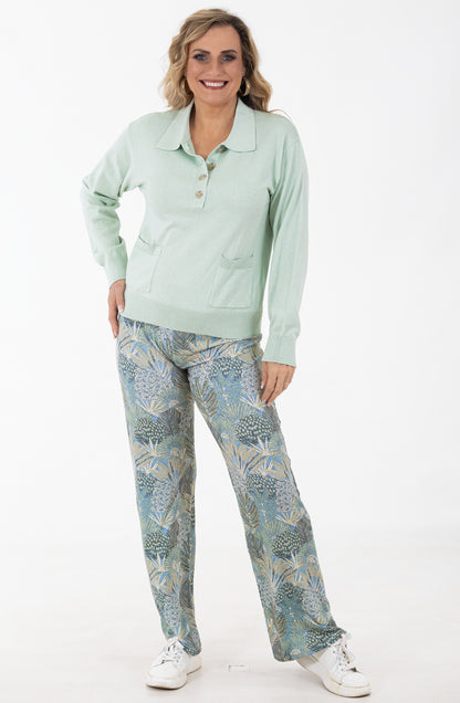 Classic Collar Jersey | Tarragon