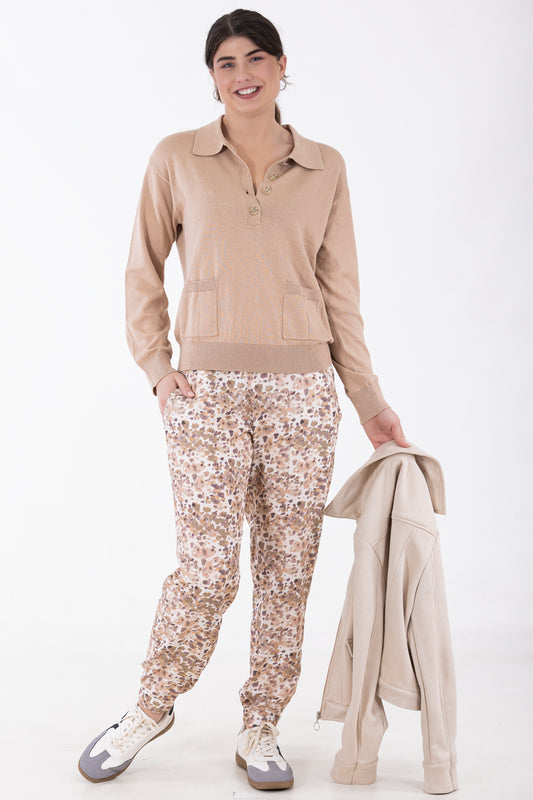 Classic Collar Jersey | Nougat