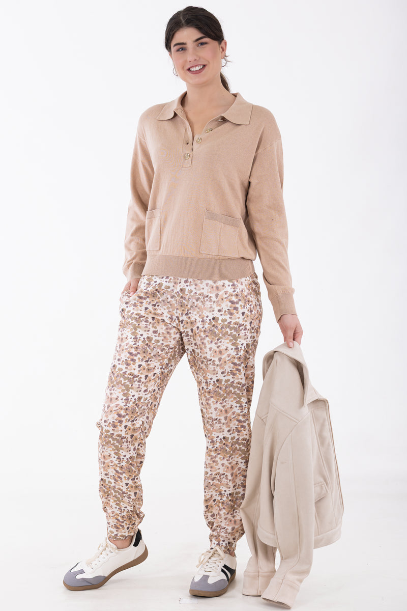 Classic Collar Jersey | Nougat