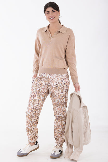 Classic Collar Jersey | Nougat