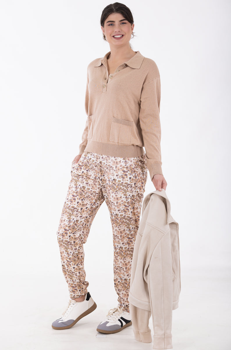 Classic Collar Jersey | Nougat