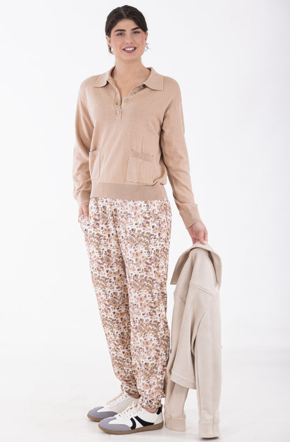Classic Collar Jersey | Nougat