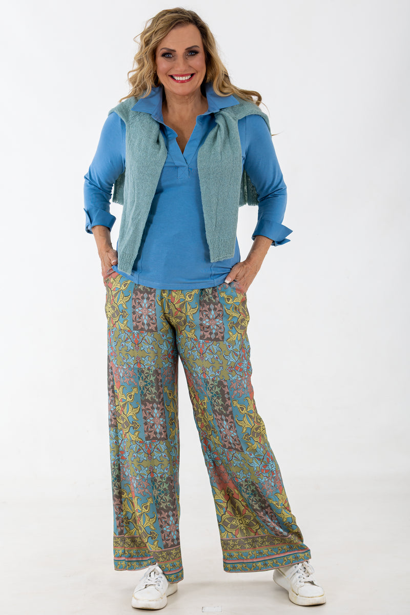 Wide Leg Pant | Baroque Mosaic