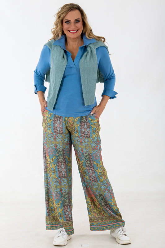 Wide Leg Pant | Baroque Mosaic