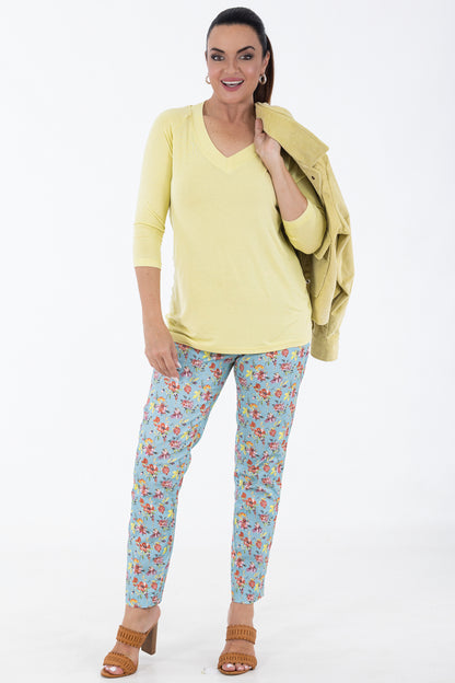 Flat Front 7/8 Pant | Whimsy