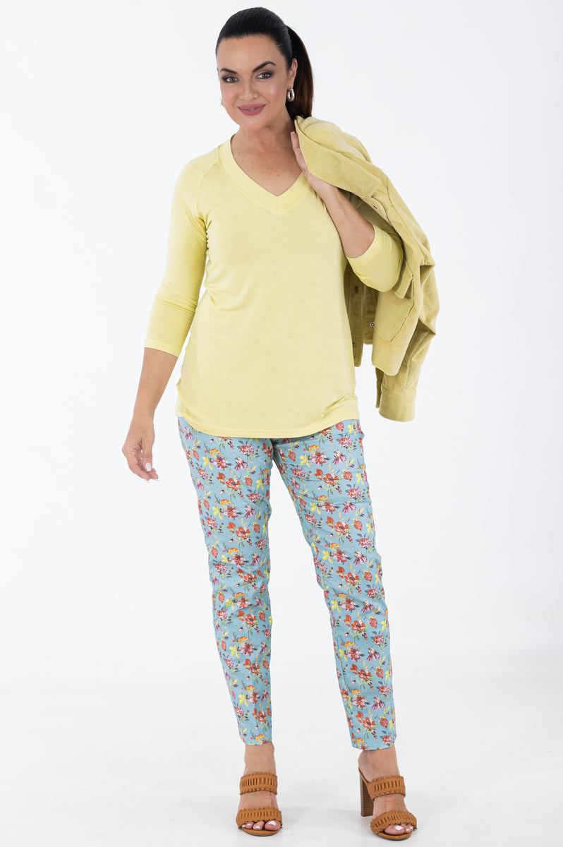 Flat Front 7/8 Pant | Whimsy