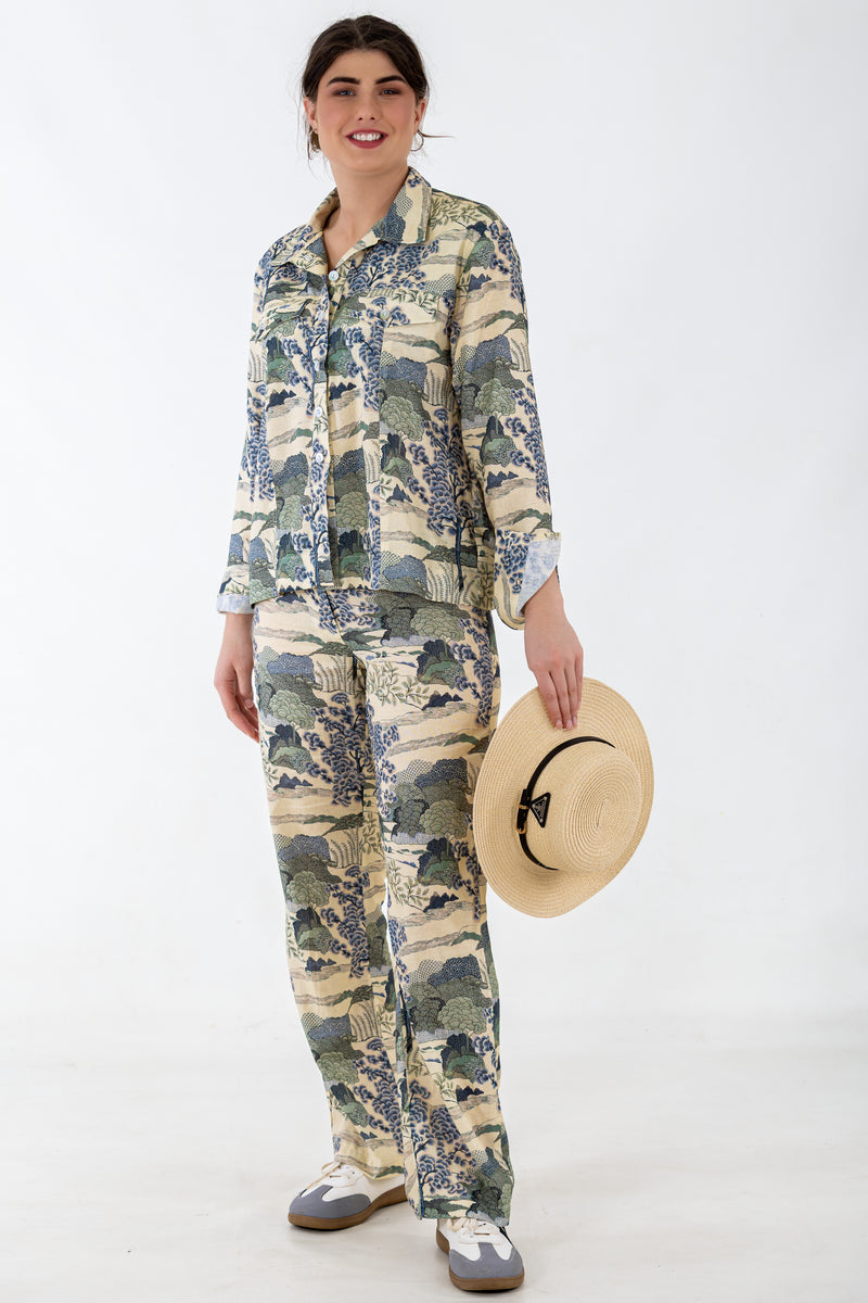 Panel Linen Jacket | Bonzai