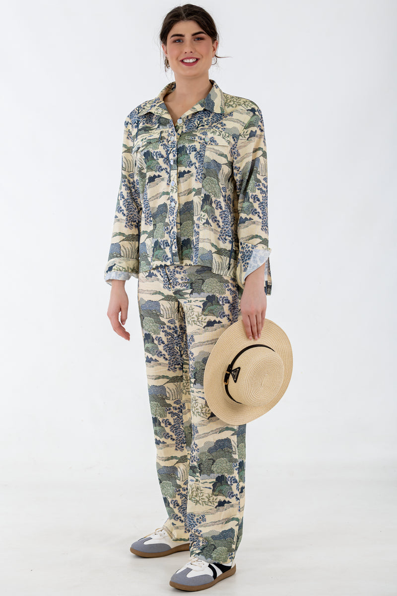 Panel Linen Jacket | Bonzai