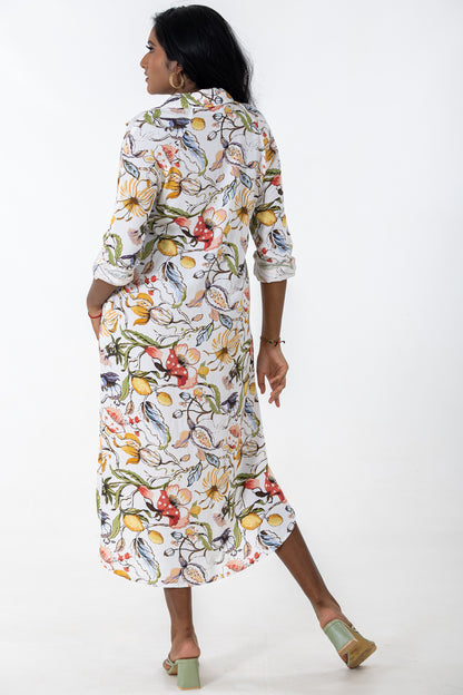 Raglan Button Thru Dress | Allysium