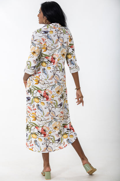 Raglan Button Thru Dress | Allysium