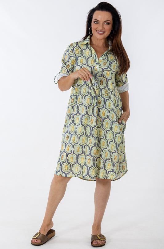 Boyfriend Dress | Geo Flora