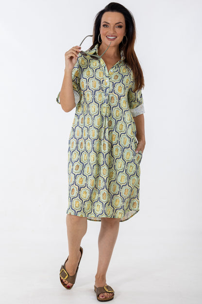 Boyfriend Dress | Geo Flora