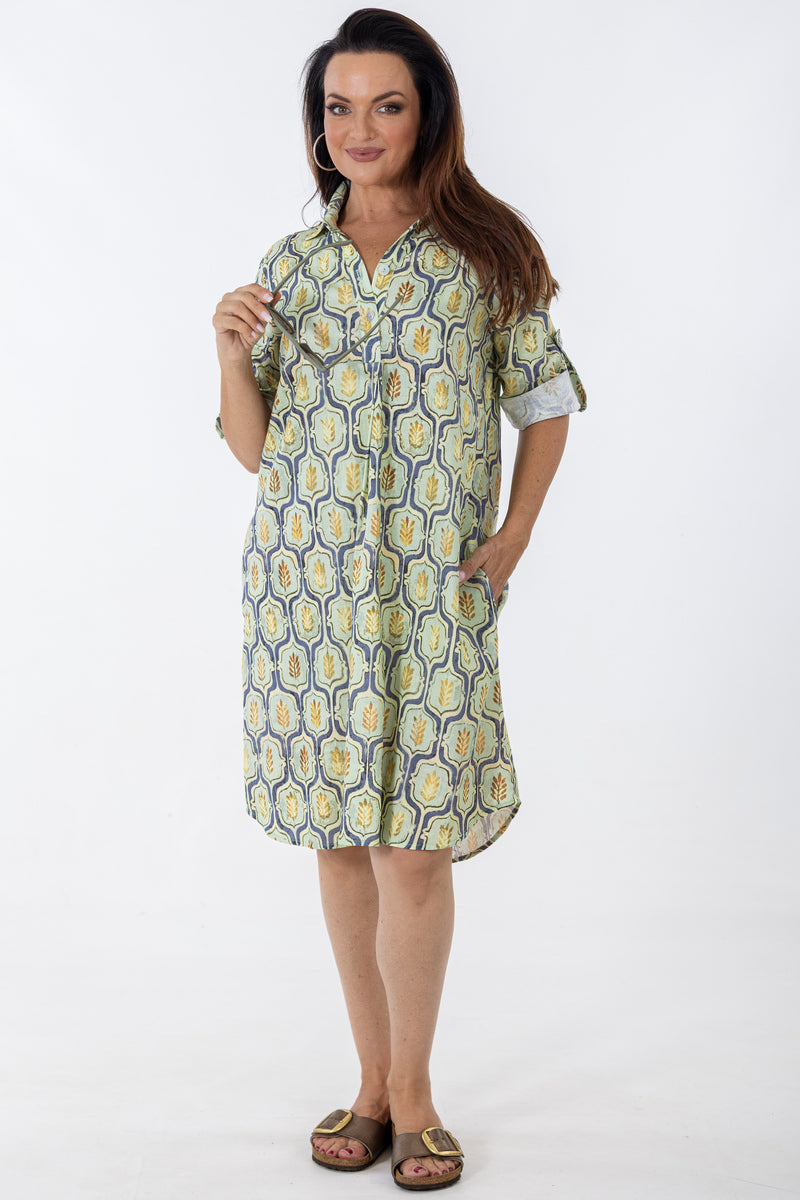 Boyfriend Dress | Geo Flora