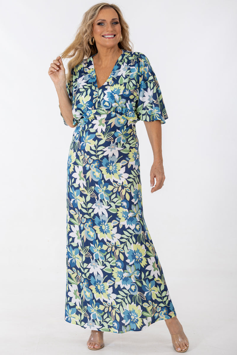 Gauged Bodice Maxi | Blooms