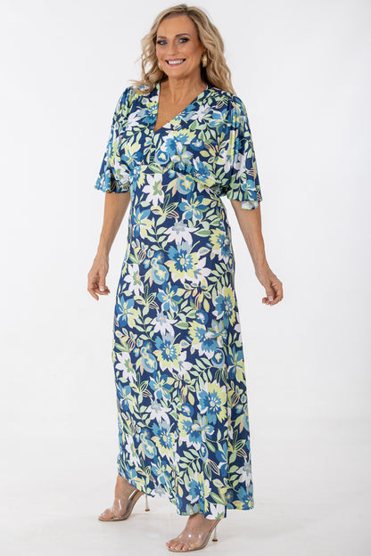 Gauged Bodice Maxi | Blooms