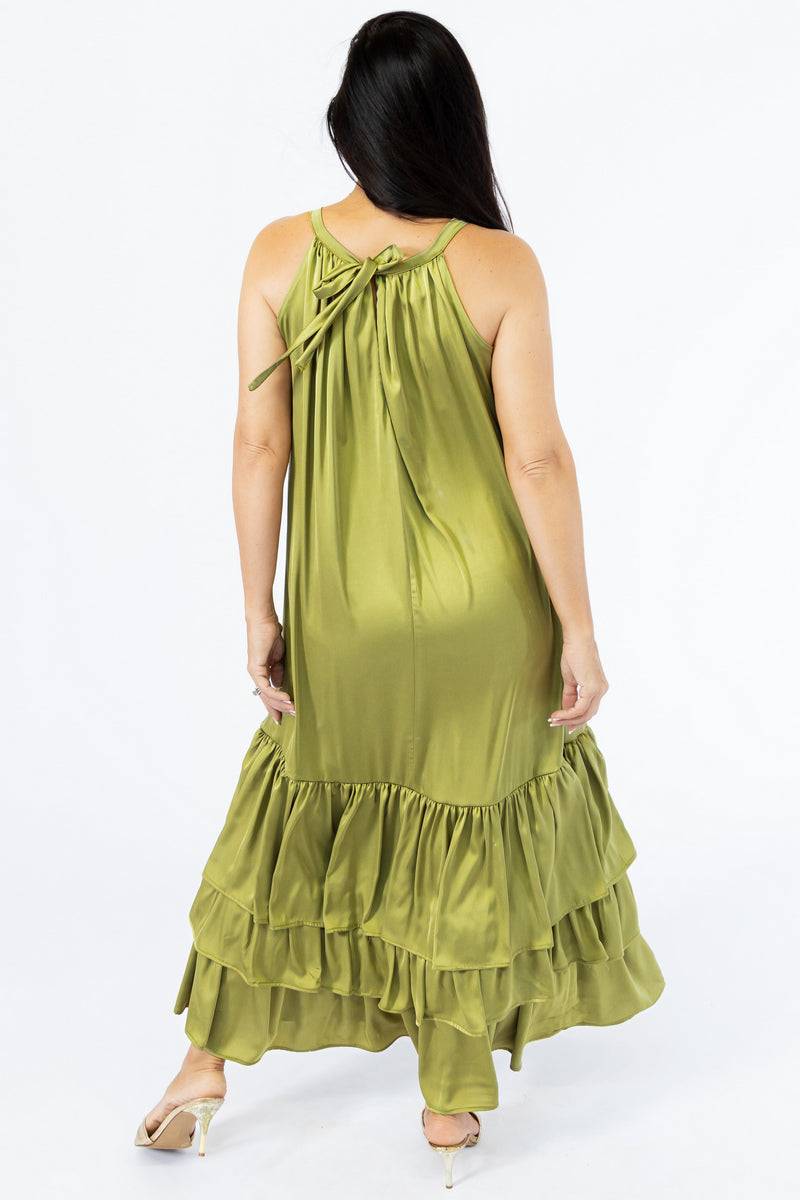 maxi dress with flounce Cutaway black satin homecoming dress 66391 Style:TAILORED Long sleeves Sleeve type