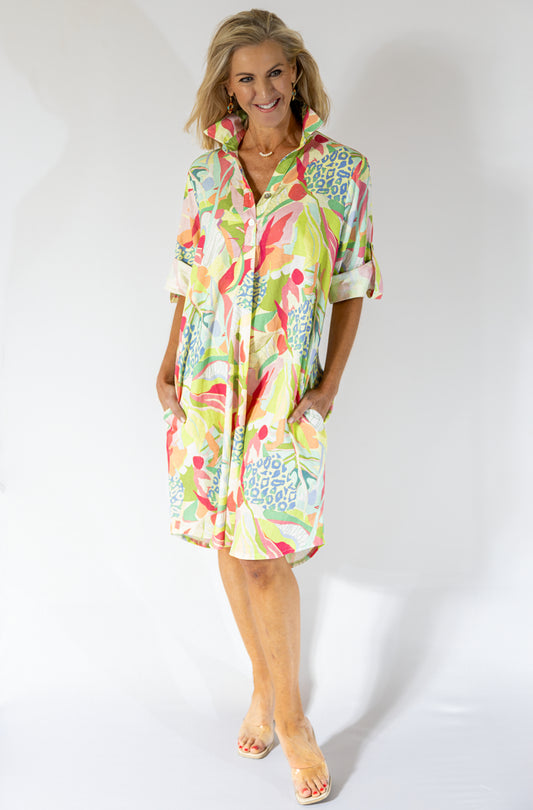 Boyfriend Dress Midi | Flora Fauna