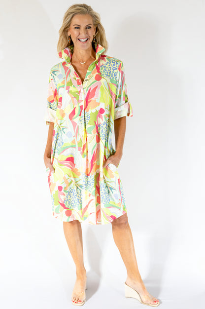 Boyfriend Dress Midi | Flora Fauna