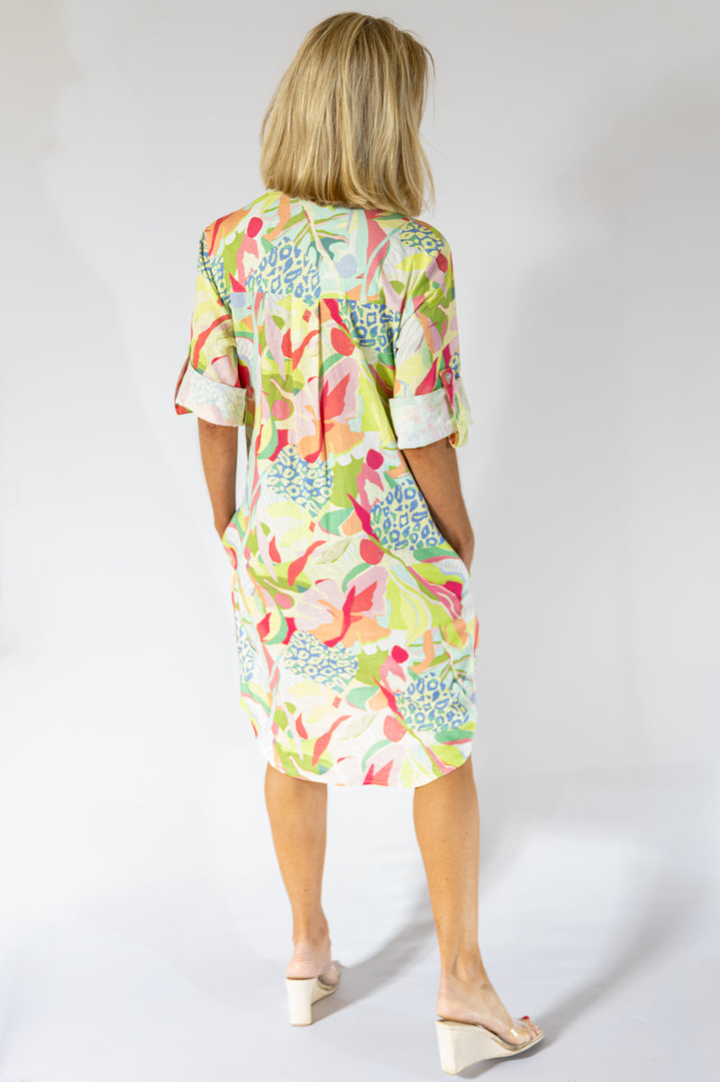 Boyfriend Dress Midi | Flora Fauna