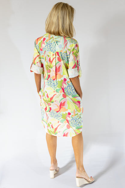 Boyfriend Dress Midi | Flora Fauna