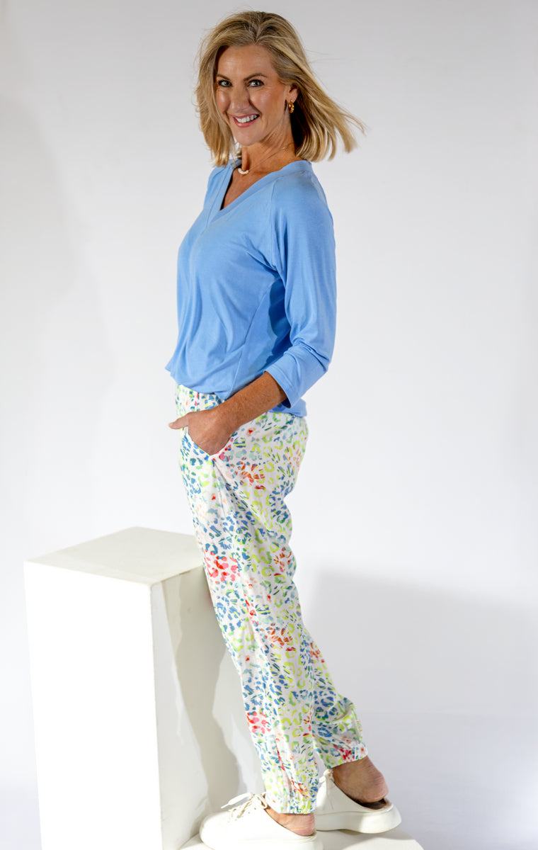 Relaxed Pocket Jogger Pant | Happy Leopard