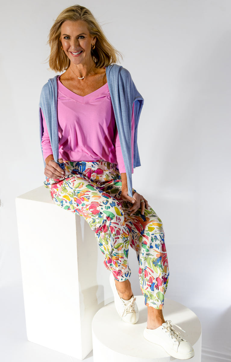 Relaxed Pocket Jogger Pant | Water Floral