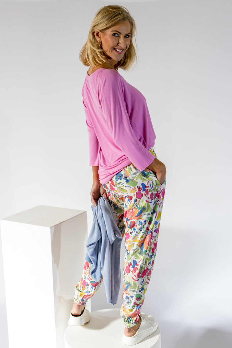 Relaxed Pocket Jogger Pant | Water Floral