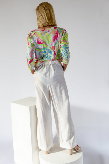 Straight Leg Elasticated Waist Pant