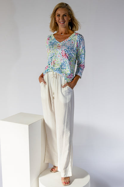 Straight Leg Elasticated Waist Pant