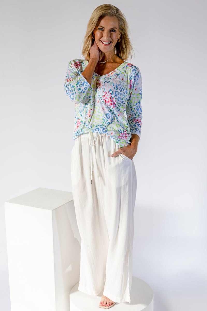 Straight Leg Elasticated Waist Pant