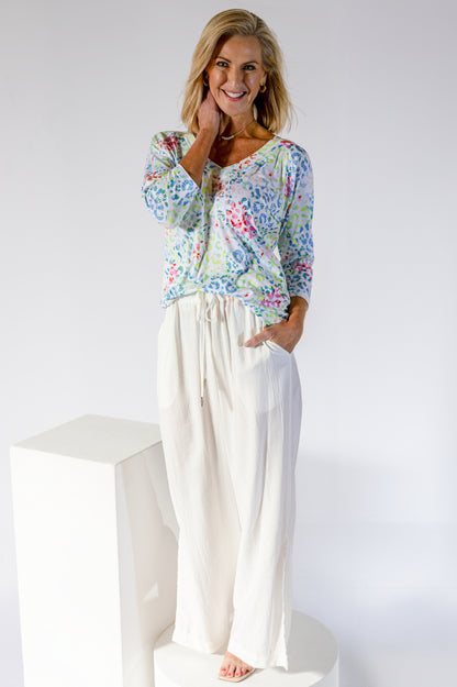 Straight Leg Elasticated Waist Pant