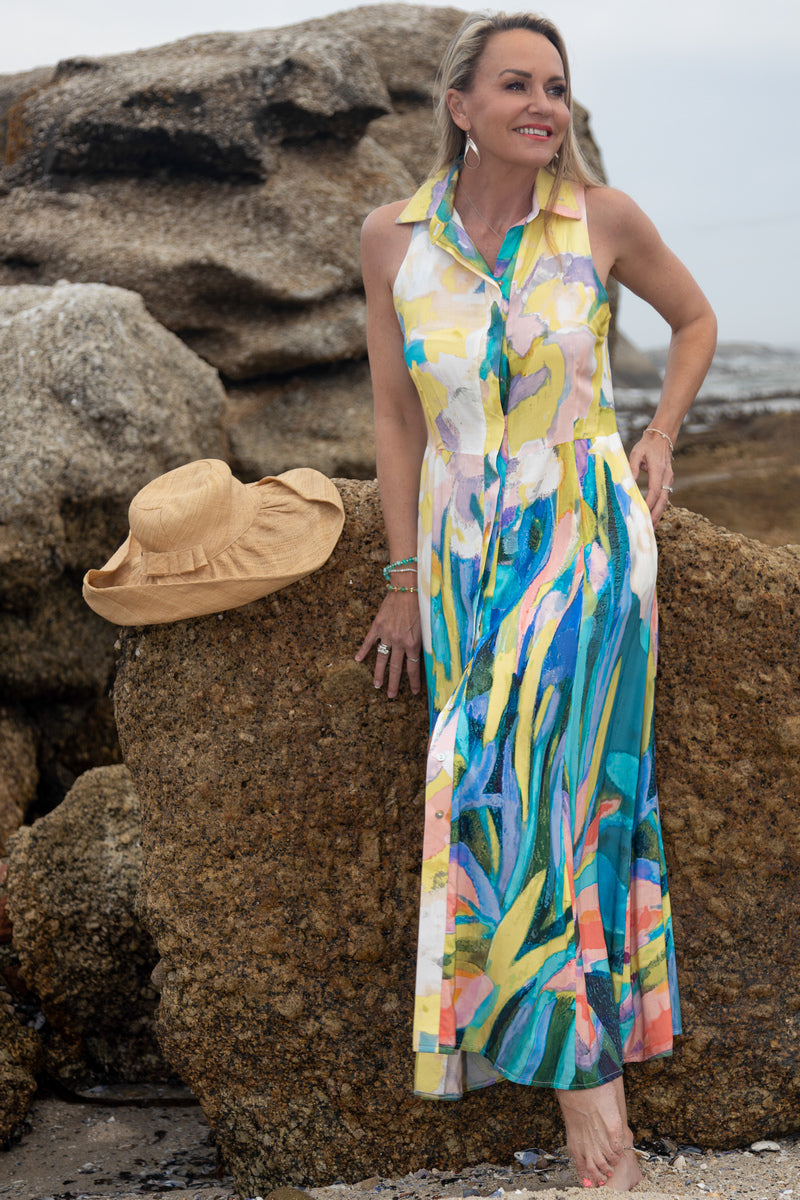 Cutaway Concealed Front Maxi | Flora Haze