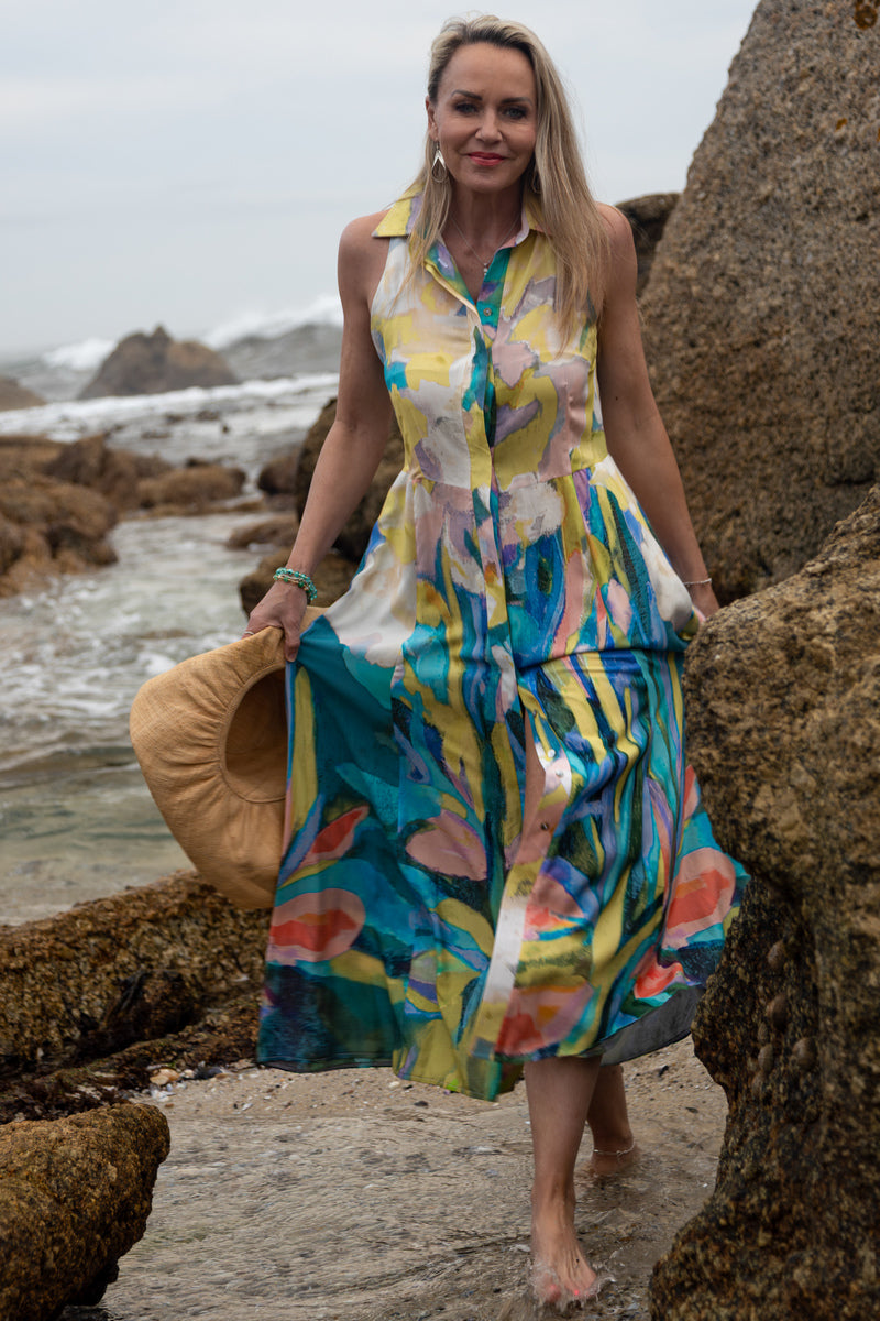 Cutaway Concealed Front Maxi | Flora Haze