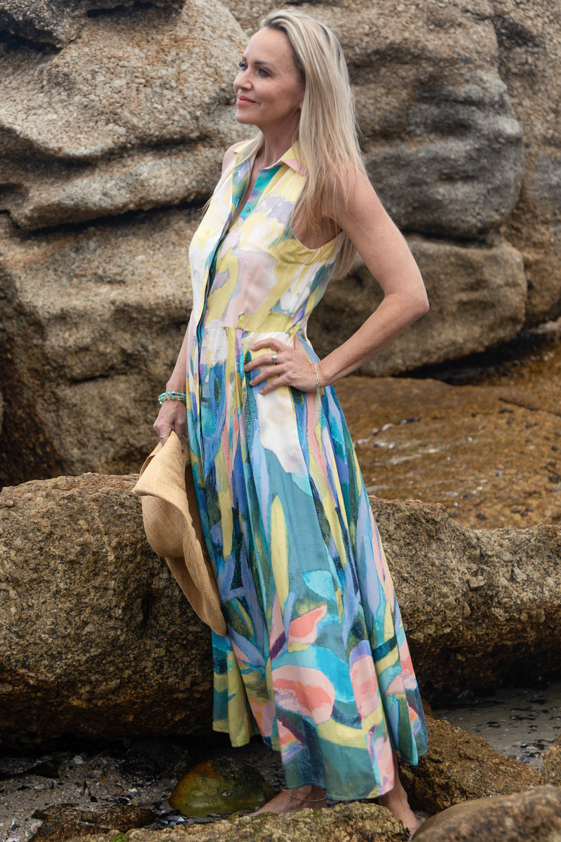 Cutaway Concealed Front Maxi | Flora Haze