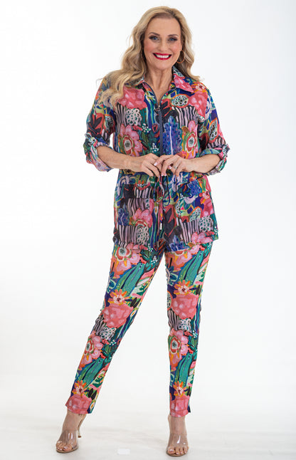 Drawstring Chiffon Jacket | Boho Forest