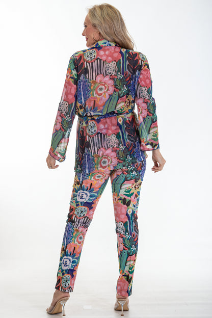 Drawstring Chiffon Jacket | Boho Forest