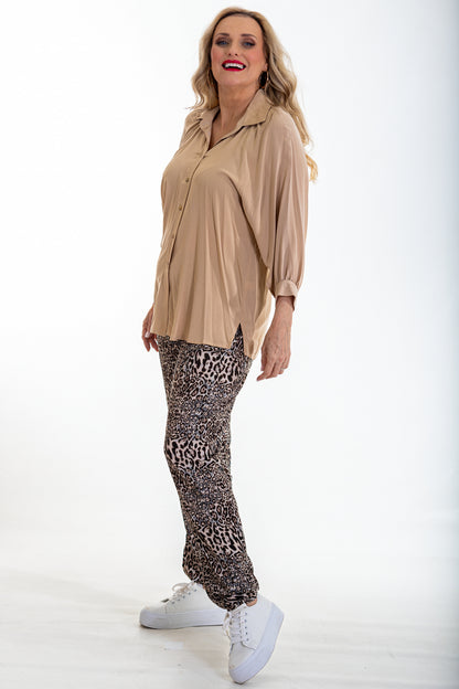 Viscose Joggers | Boho Leopard