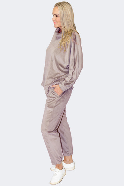 Mocha | CloudSoft Suede Knit Lounge Set