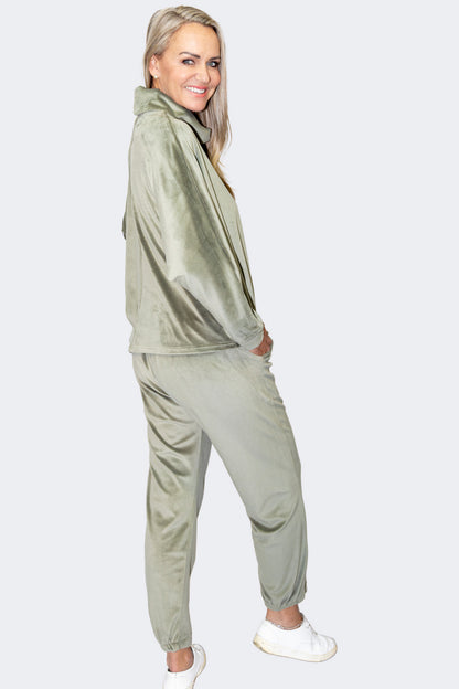 Olive | CloudSoft Suede Knit Lounge Set