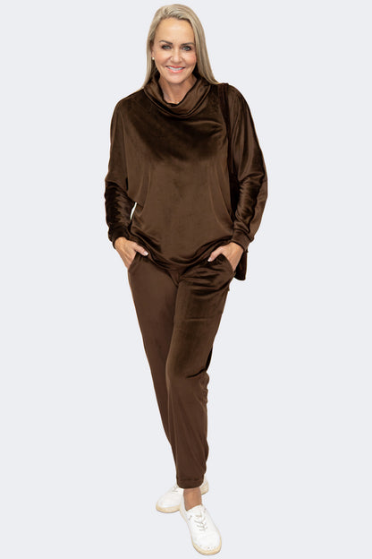 Chocolate | CloudSoft Suede Knit Lounge Set