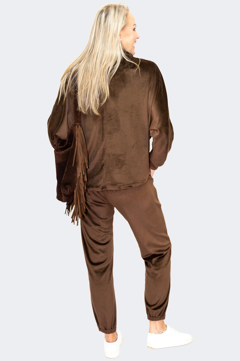 Chocolate | CloudSoft Suede Knit Lounge Set