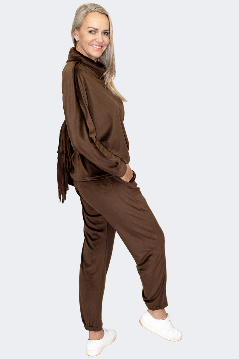 Chocolate | CloudSoft Suede Knit Lounge Set