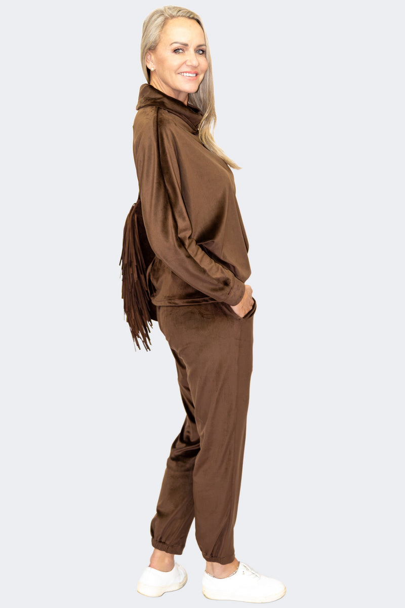 Chocolate | CloudSoft Suede Knit Lounge Set